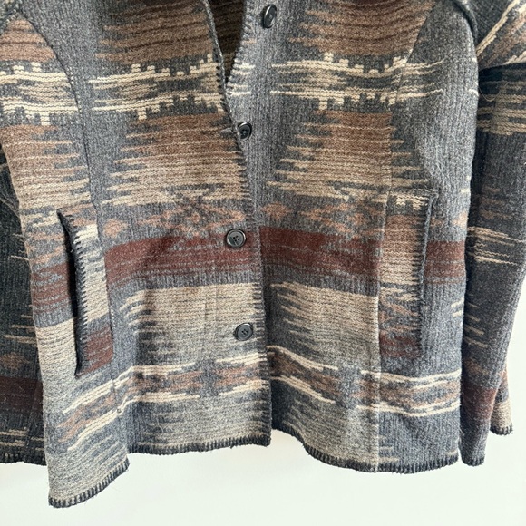 Woolrich Gray and Brown Patterned Utility Jacket - Picture 4 of 11